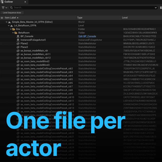 One File Per Actor for linear content | Tutorial