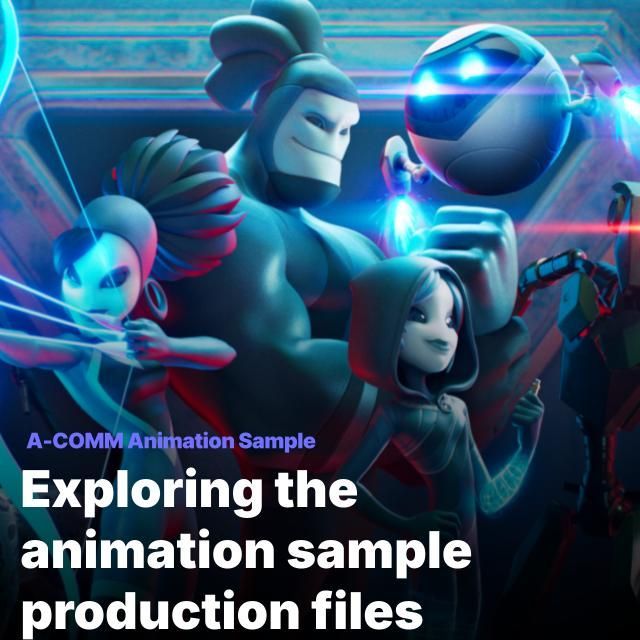 Explorer les fichiers de production de l'exemple d'animation | Exemple ...