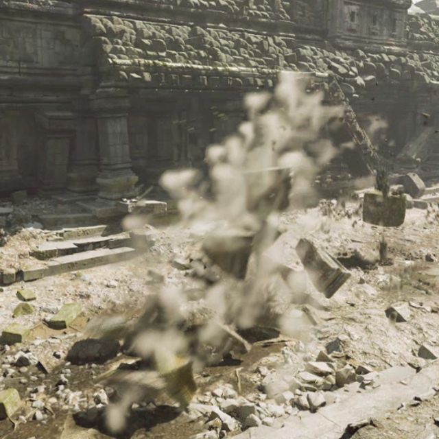 Procedural fracturing destruction VFX with DataFlow, Niagara Fluids ...