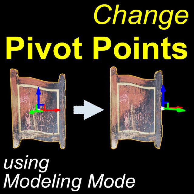Controlable Pivotpoint Pivot Point tweaks using Modeling Mode Plugin | Community tutorial