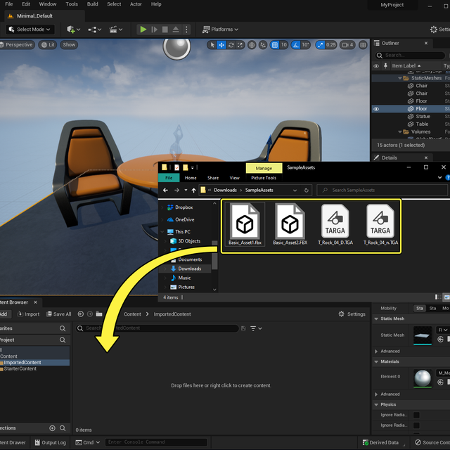 How to Import - Export in Unreal Engine 5 For beginners (हिंदी में ...