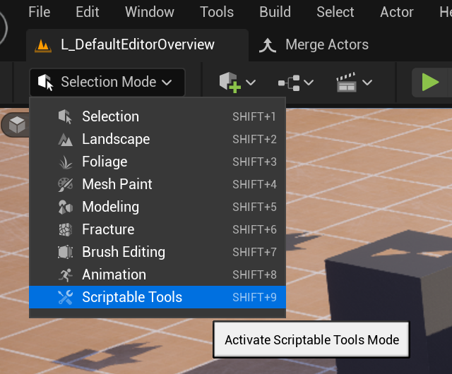 Scriptable tools editor mode tutorial
