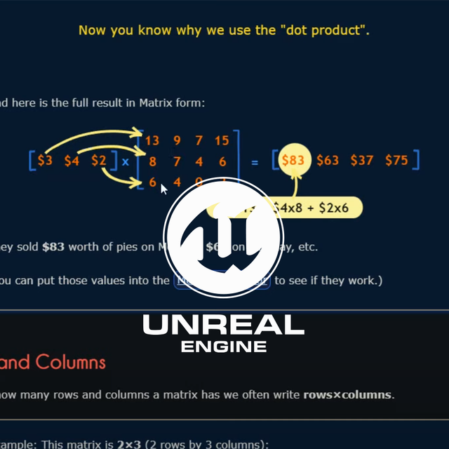 Game Programming Math Matrices 18. Matrix Multiplication | Essential Mathematics for Game Programming ...
