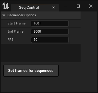 Bulk modify start and end frames on selected sequences from the content ...