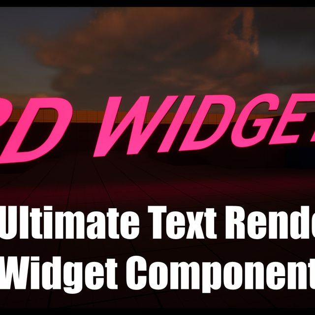 The Widget Component in the Blueprint Class (Unreal Engine) | Community ...