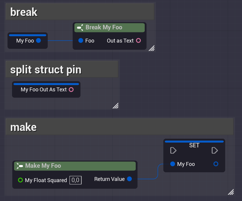 Native Break/Make for Structs