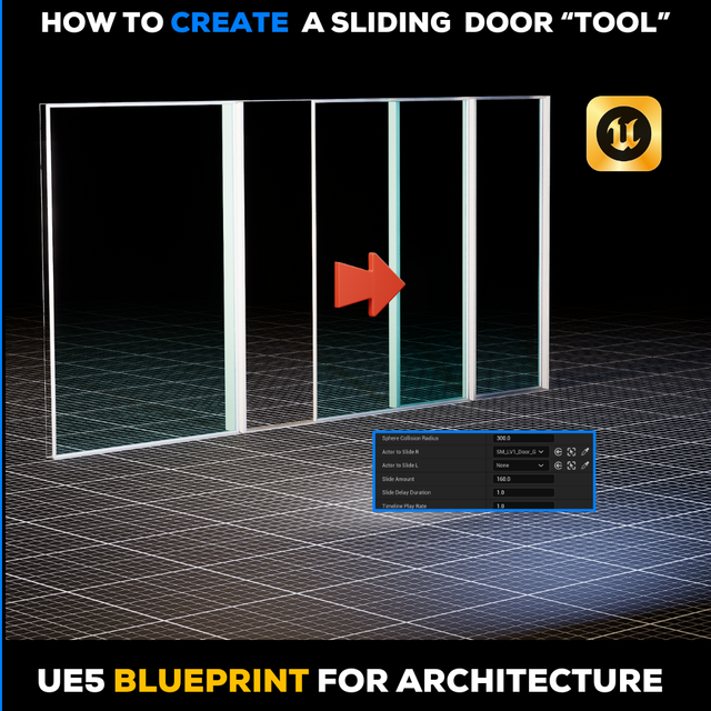How to make a Sliding Door Blueprint In Unreal Engine | Community tutorial