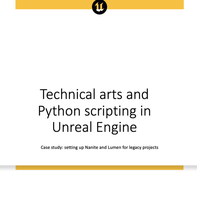 Technical arts and Python scripting in Unreal Engine | Community tutorial