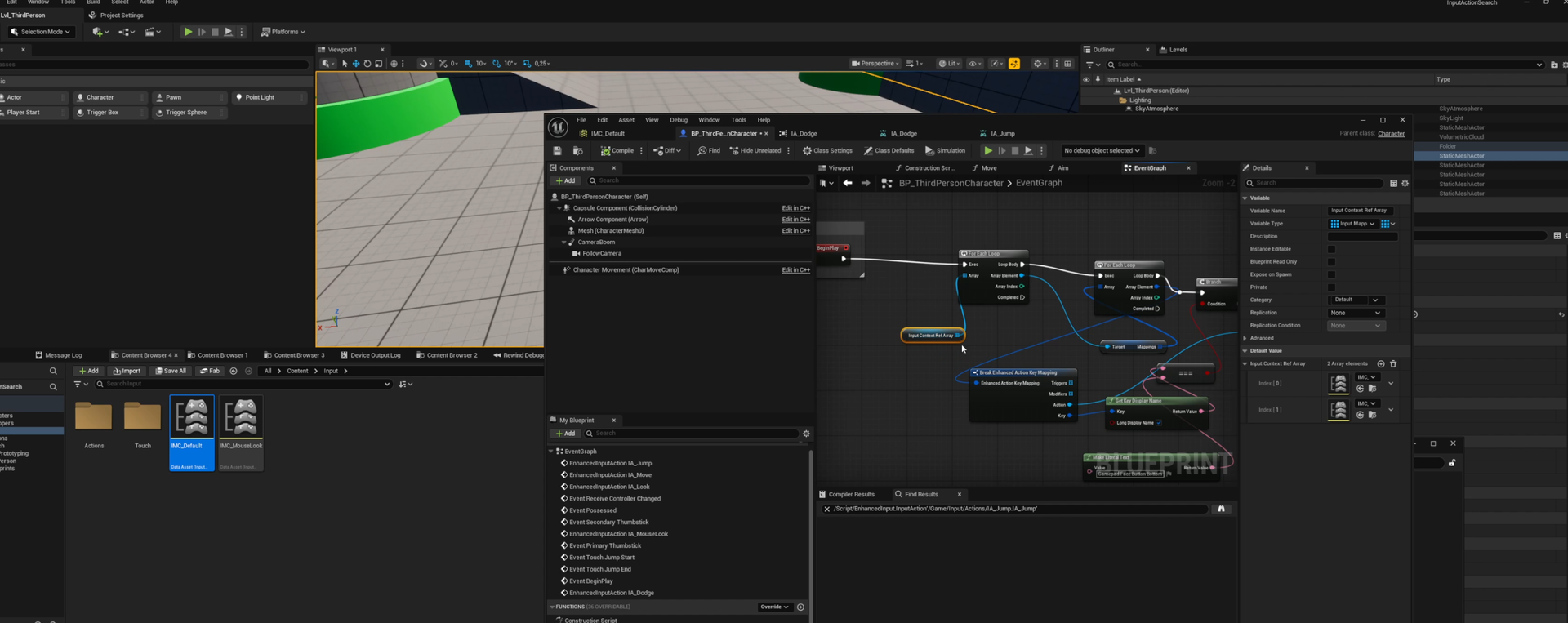 Blueprint Tutorial: Find Input Action Conflicts for a Given Key