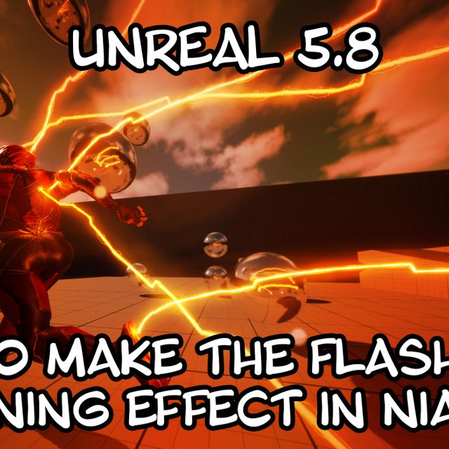 Unreal 5.8 - How to make the Flash lightning bolt effect using Niagara ...