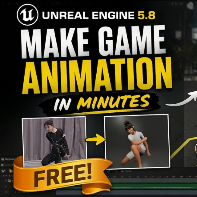 Free Way to Make Game Animation In Unreal Engine 5.8 | Community tutorial